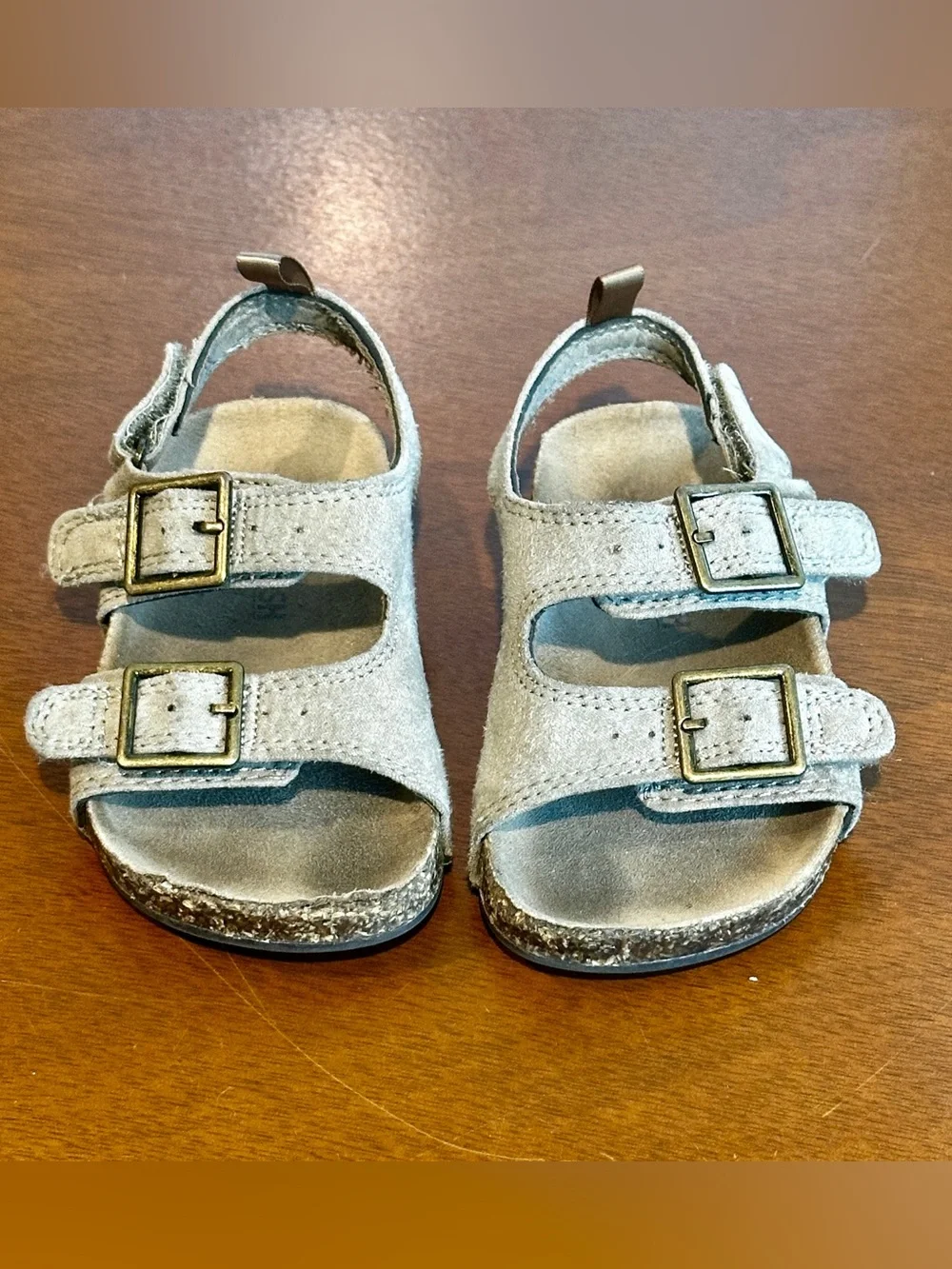 OshKosh B'gosh Light Brown Double Buckle Kids Sandals